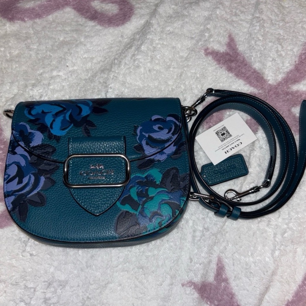 Coach Morgan Saddle Bag With Jumbo Floral Print